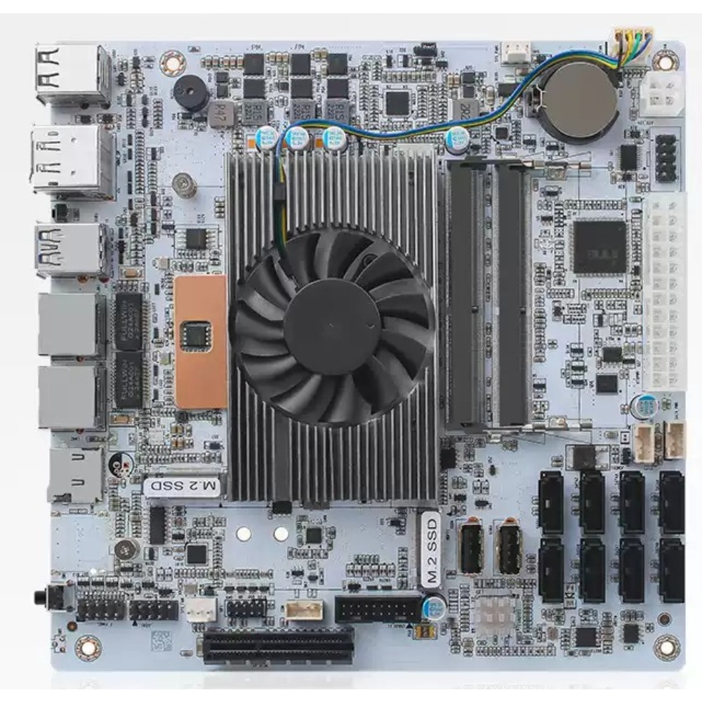 لوحة أم Mini-ITX بيضاء M11 NAS - مراجعة Mini Itx Dual 2.5G Nas Motherboard وسعره