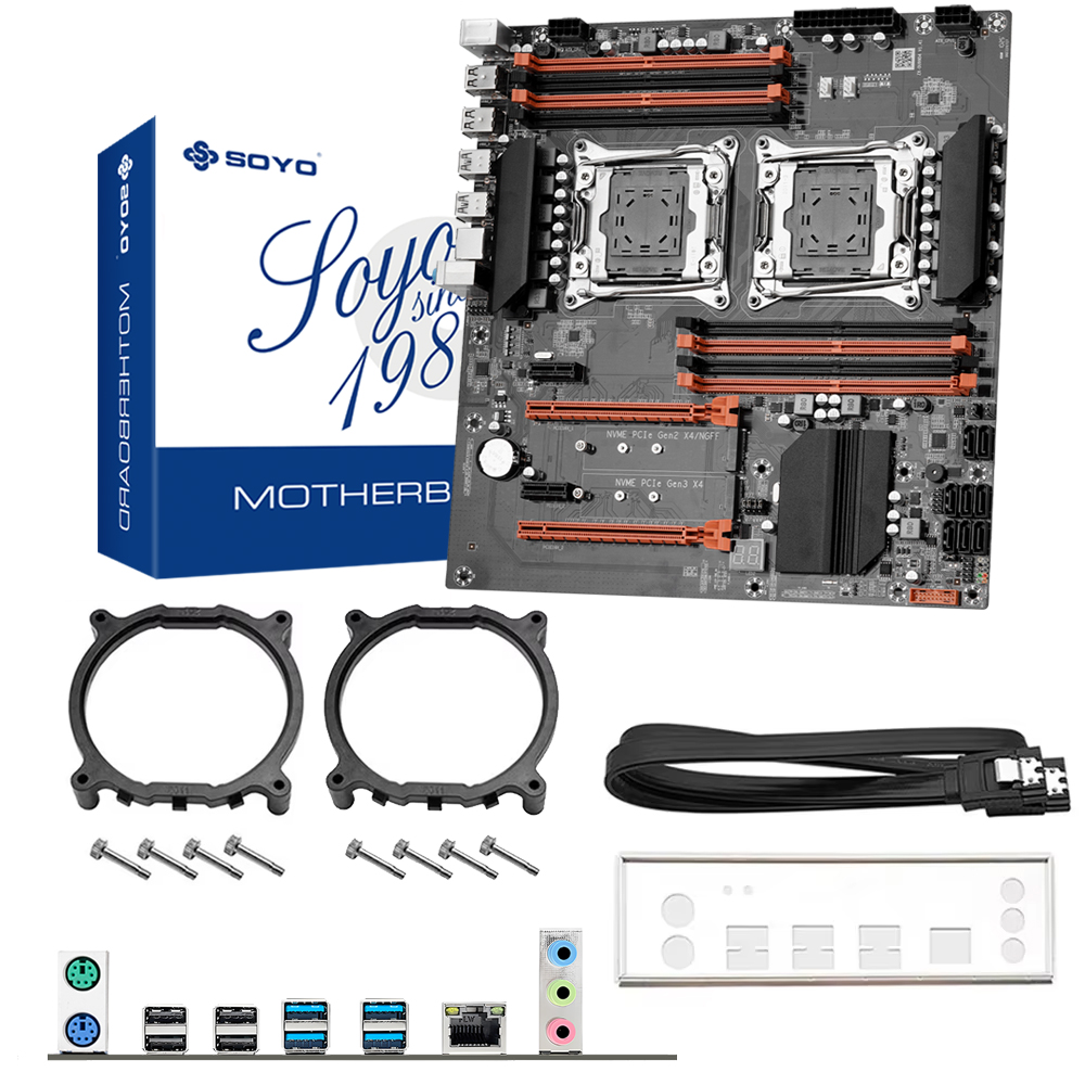 لوحة أم SOYO X99 مخصصة للألعاب - مراجعة Dual Lga2011-3 Server Motherboard Combo وسعره