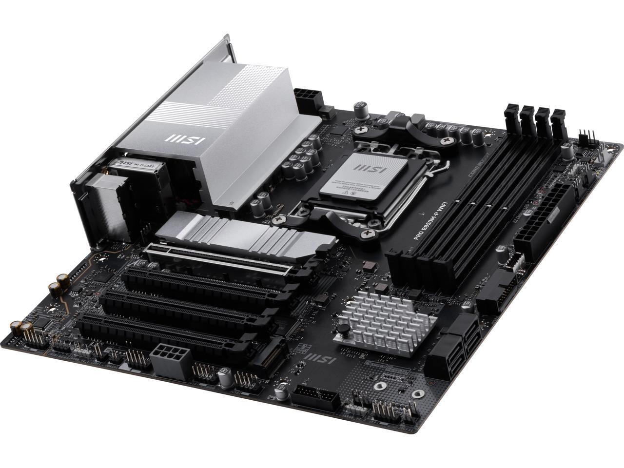 لوحة أم MSI PRO B850M-P WIFI A - مراجعة Am5 Micro Atx Pcie 5.0 Motherboard وسعره