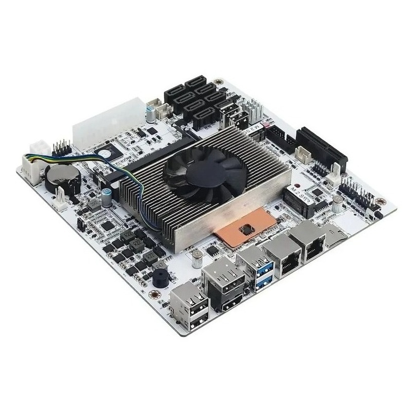 لوحة أم Mini‑ITX M11 NAS بيضاء - مراجعة Mini Itx Dual 2.5G Nas Motherboard وسعره